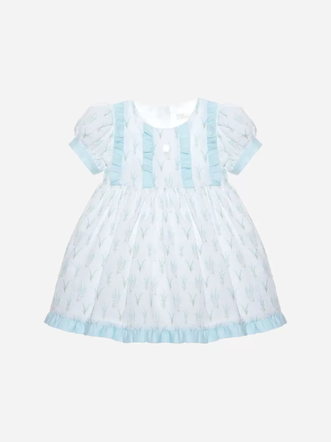 Baby Patachou Lichtblauwe Lavendelprint Jurk